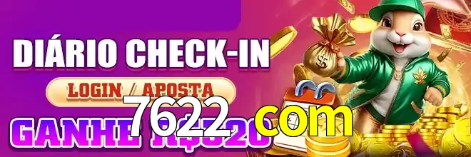 Captura da interface do 7622 com com cassino, destacando a diversidade de jogos.
